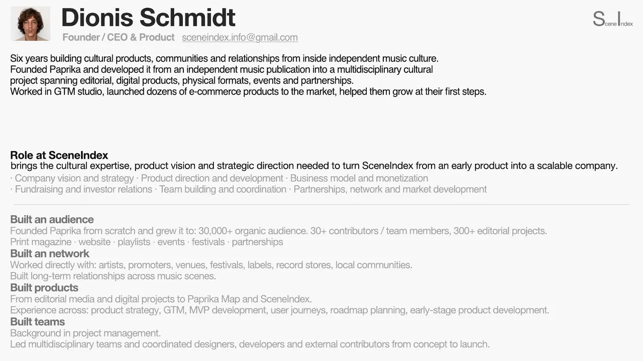 sceneindex — pitch deck, slide 17