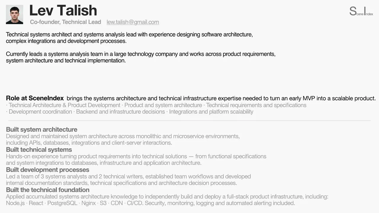 sceneindex — pitch deck, slide 18